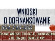 Dofinansowanie z Urzędu Pracy, tel. 504-746-203, wniosek o dotacje, pisanie